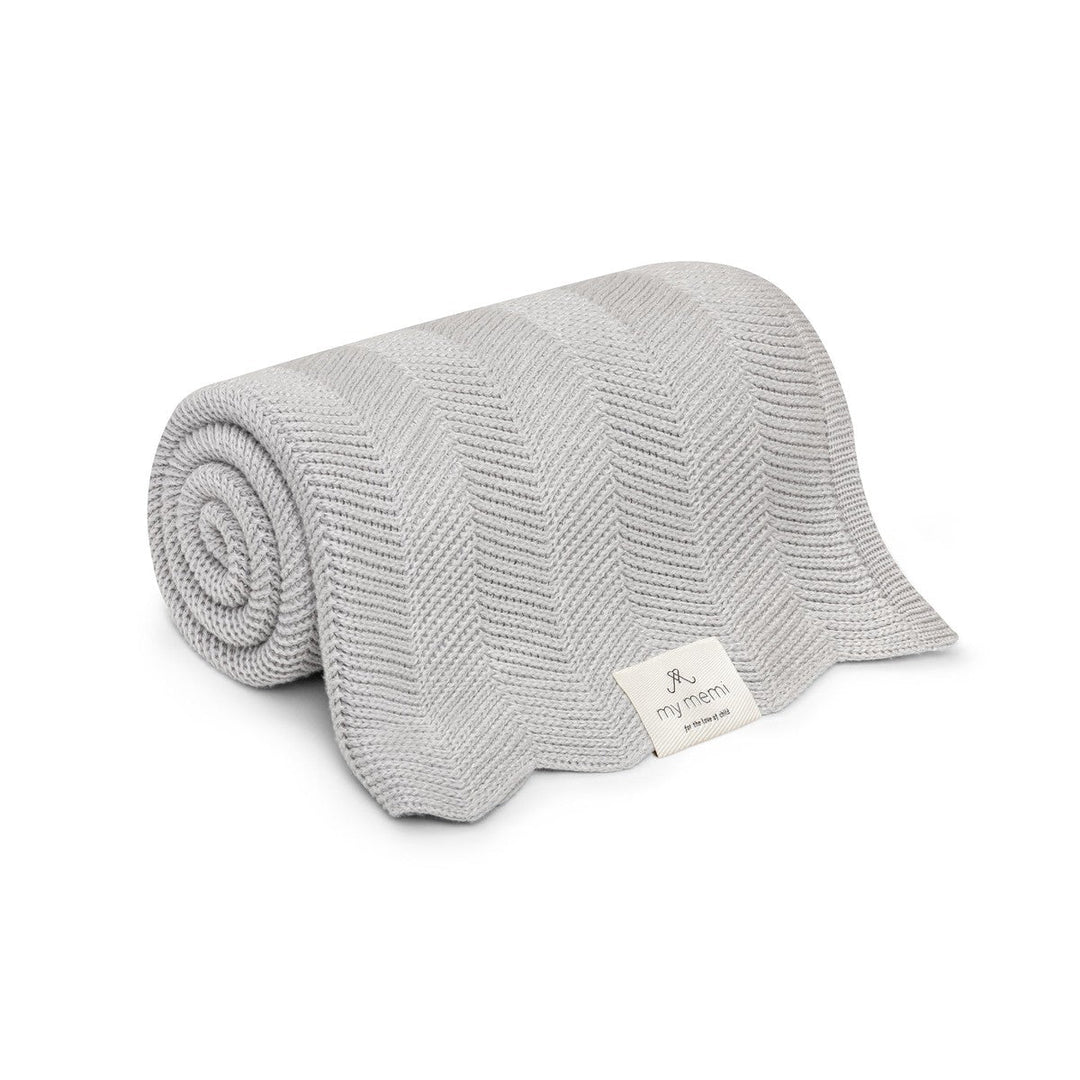 My Memi-952358-Bamboo Blanket 80 X 100-Fir-Light Grey-Rela-X JP