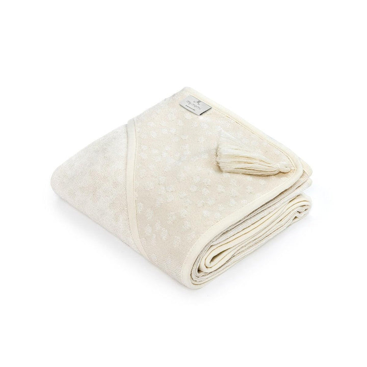 My Memi-952426-Bamboo Towel Boho-Dots Cream-85 X 85-Rela-X JP