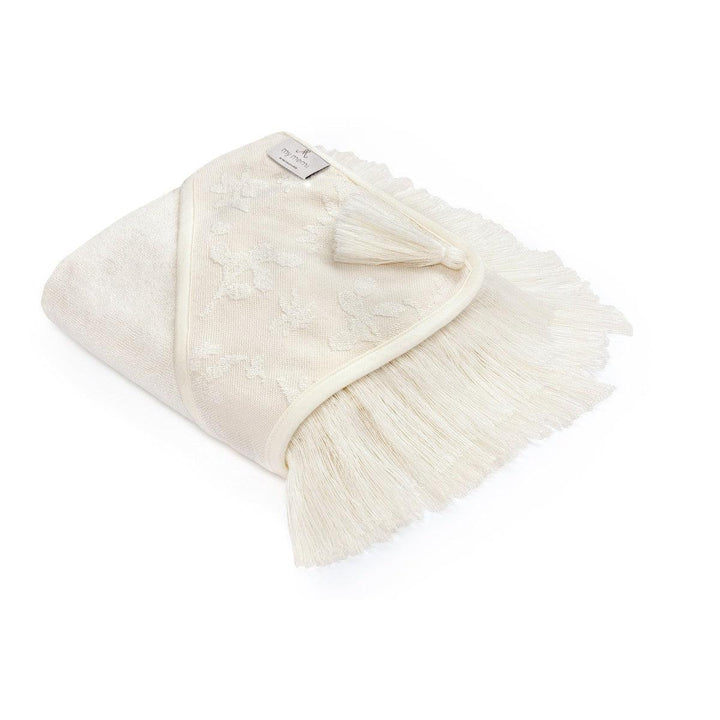 My Memi-952471-Bamboo Towel Boho-Leaves Cream-85 X 85-Rela-X JP