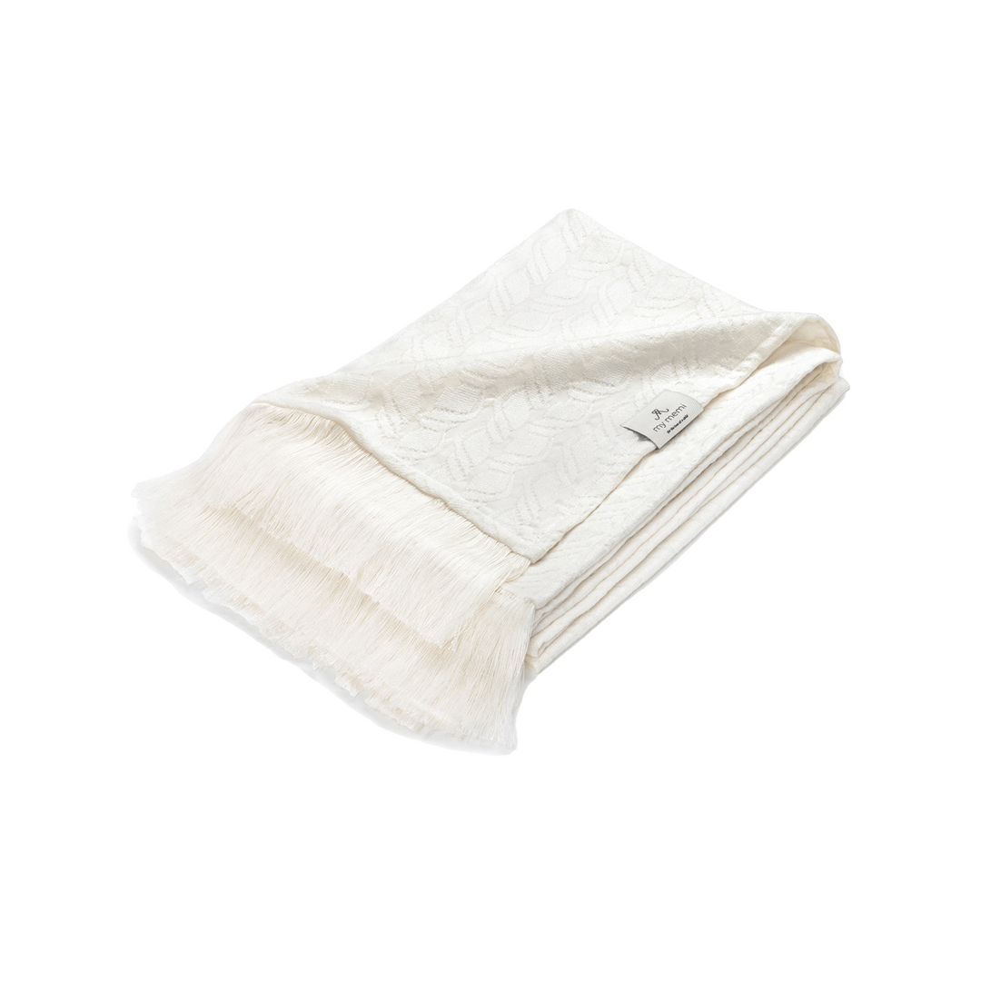 My Memi-952532-Bamboo Blanket 100x130-Seashell-Cream-Rela-X JP