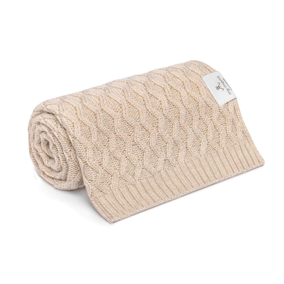 My Memi-952600-100% Natural Merino Wool Blanket-Vines-Warm Beige-Rela-X JP