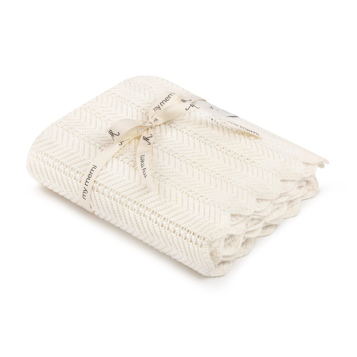 My Memi-952808-Bamboo Blanket 80 X 100-Feather-Cream-Rela-X JP