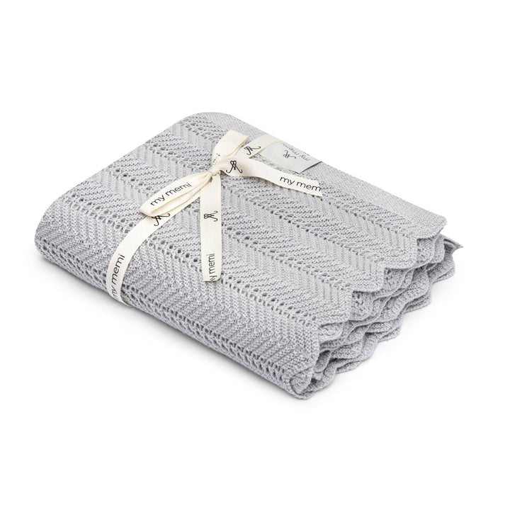 My Memi-952846-Bamboo Blanket 80 X 100-Feather-Light Grey-Rela-X JP