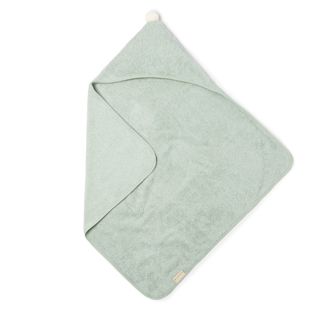 Nobodinoz-107806-So Cute Baby Bath Cape 73 X 73cm-Green-Rela-X JP