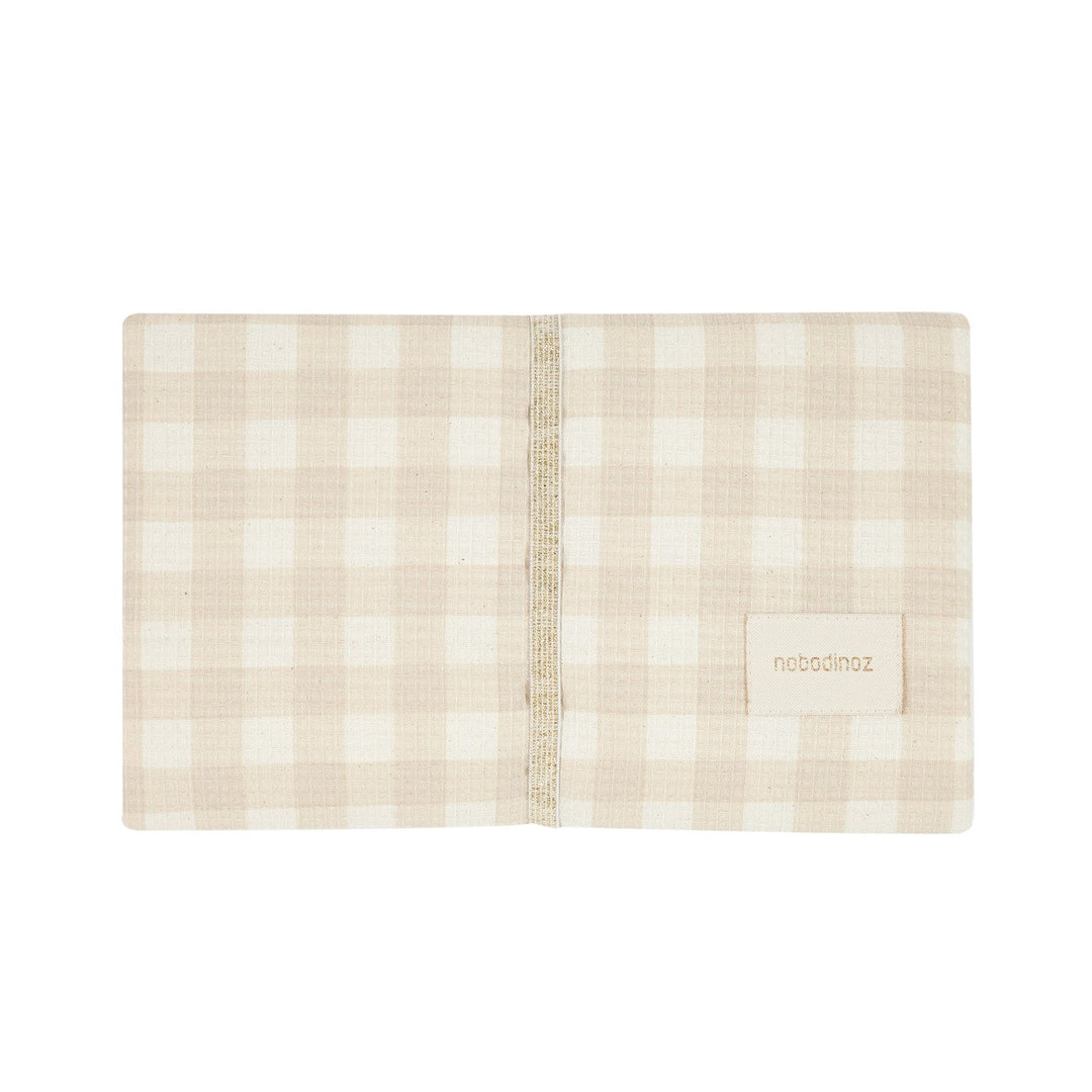 Nobodinoz-929723-Mozart Waterproof Changing Pad-Ivory Checks-Rela-X JP