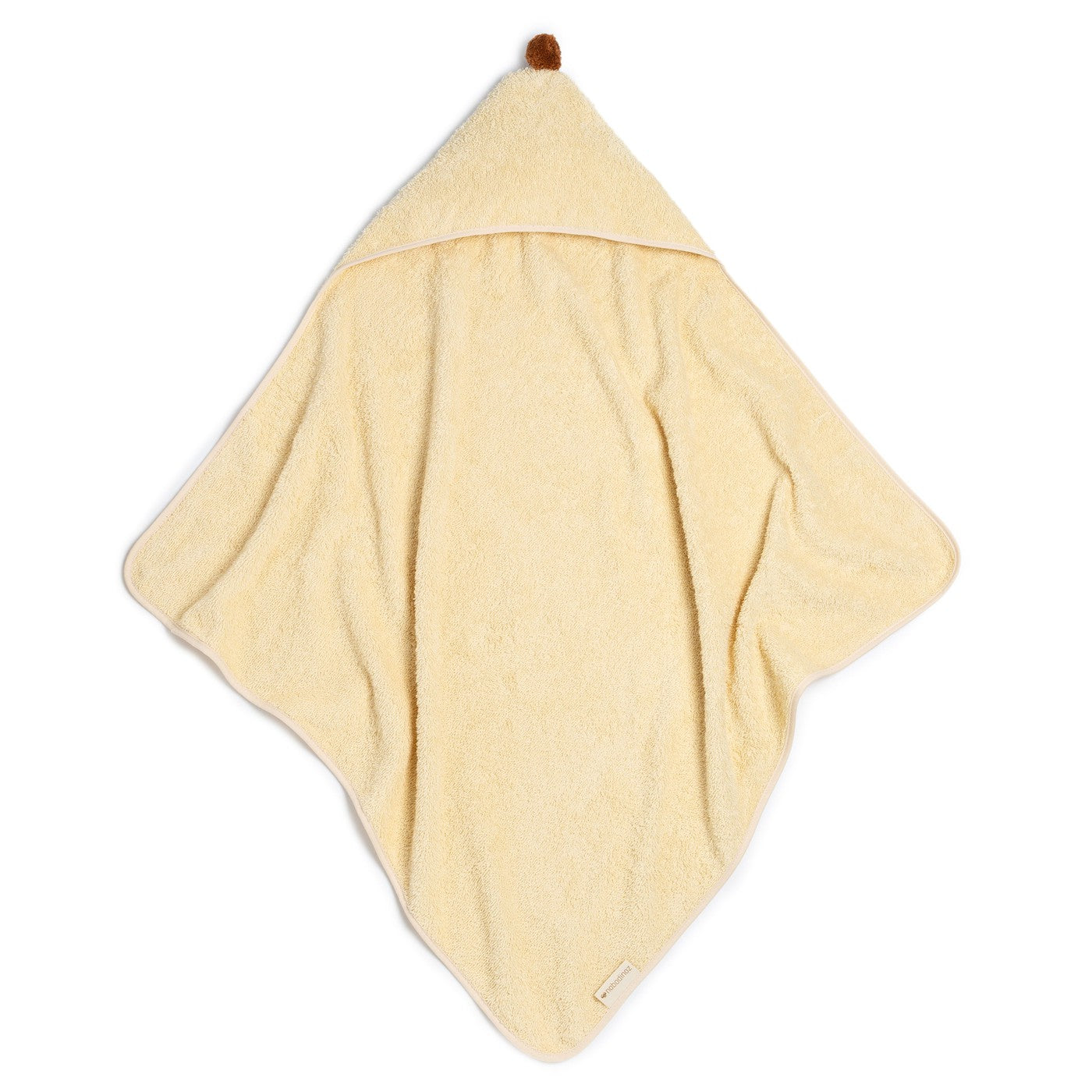 Nobodinoz-107783-So Cute Baby Bath Cape 73 X 73cm-Natural-Rela-X JP