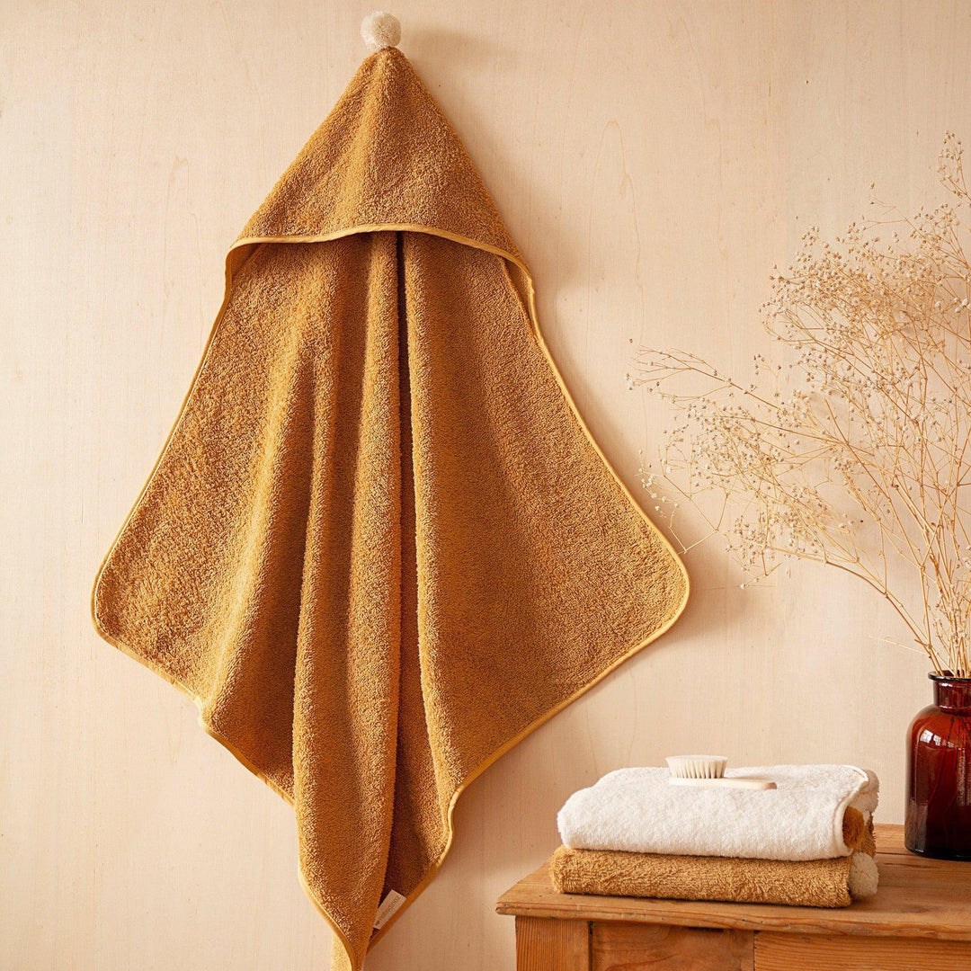 Nobodinoz-107783-So Cute Baby Bath Cape 73 X 73cm-Natural-Rela-X JP