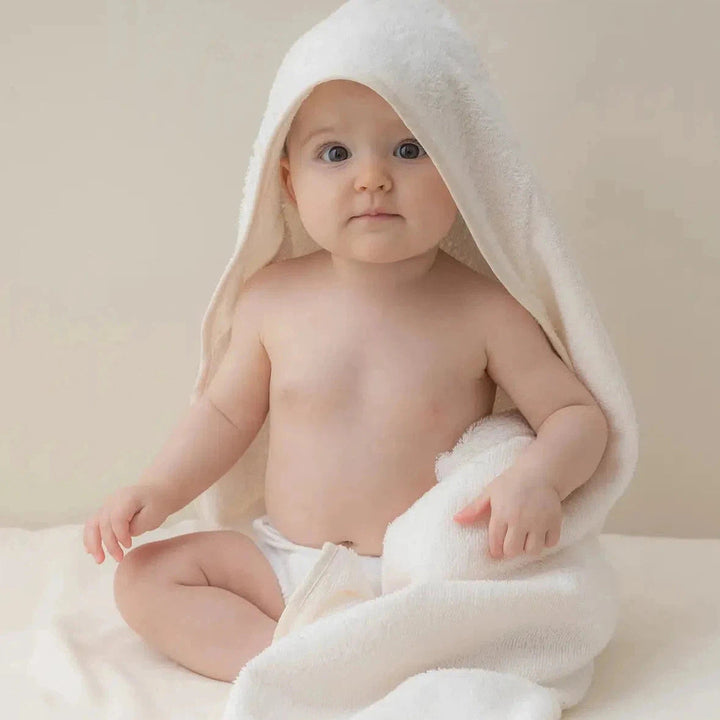 Nobodinoz-107783-So Cute Baby Bath Cape 73 X 73cm-Natural-Rela-X JP