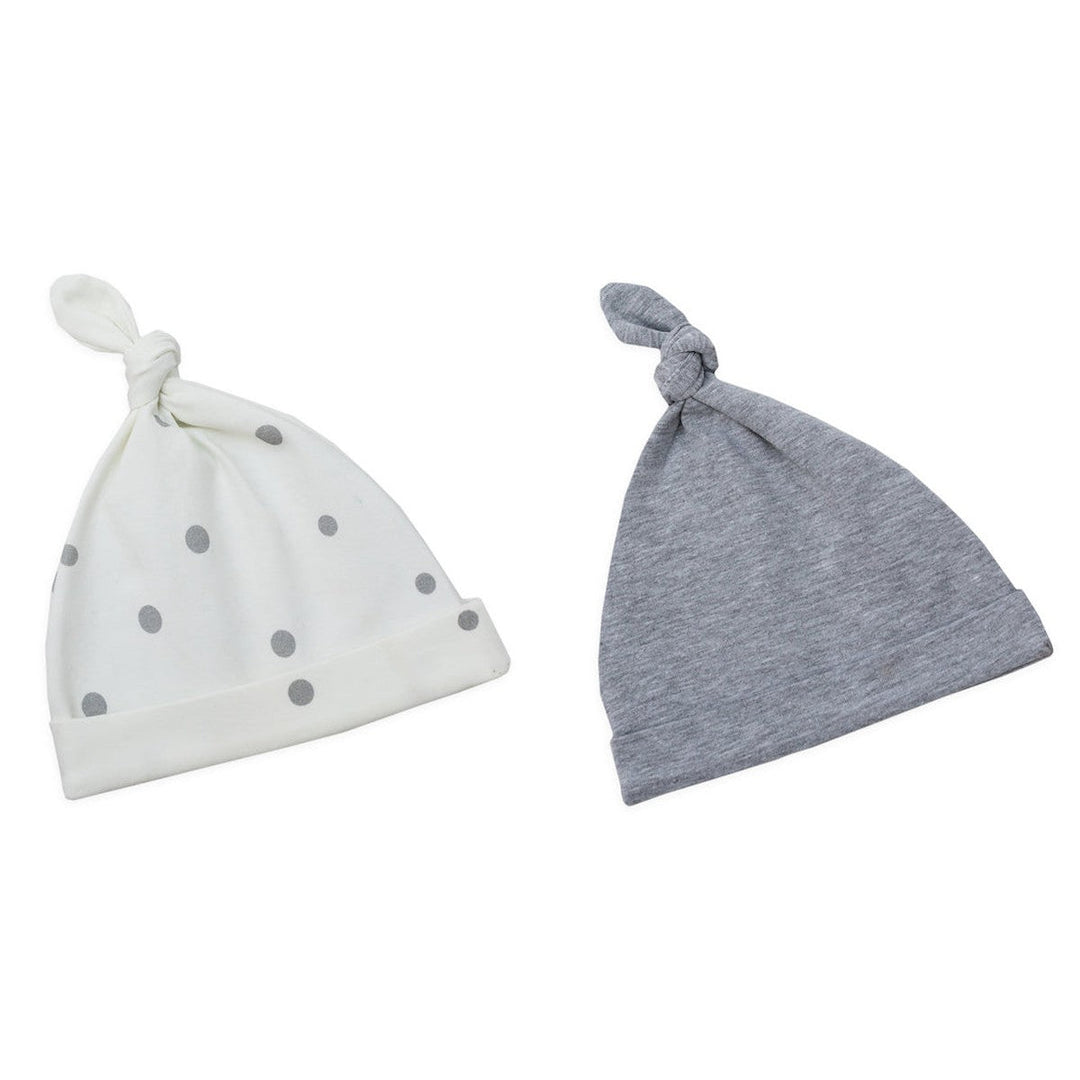 Sleepee-147125-Baby Cap 2-Pack-Grey Dots/Grey-0-2m-Rela-X JP