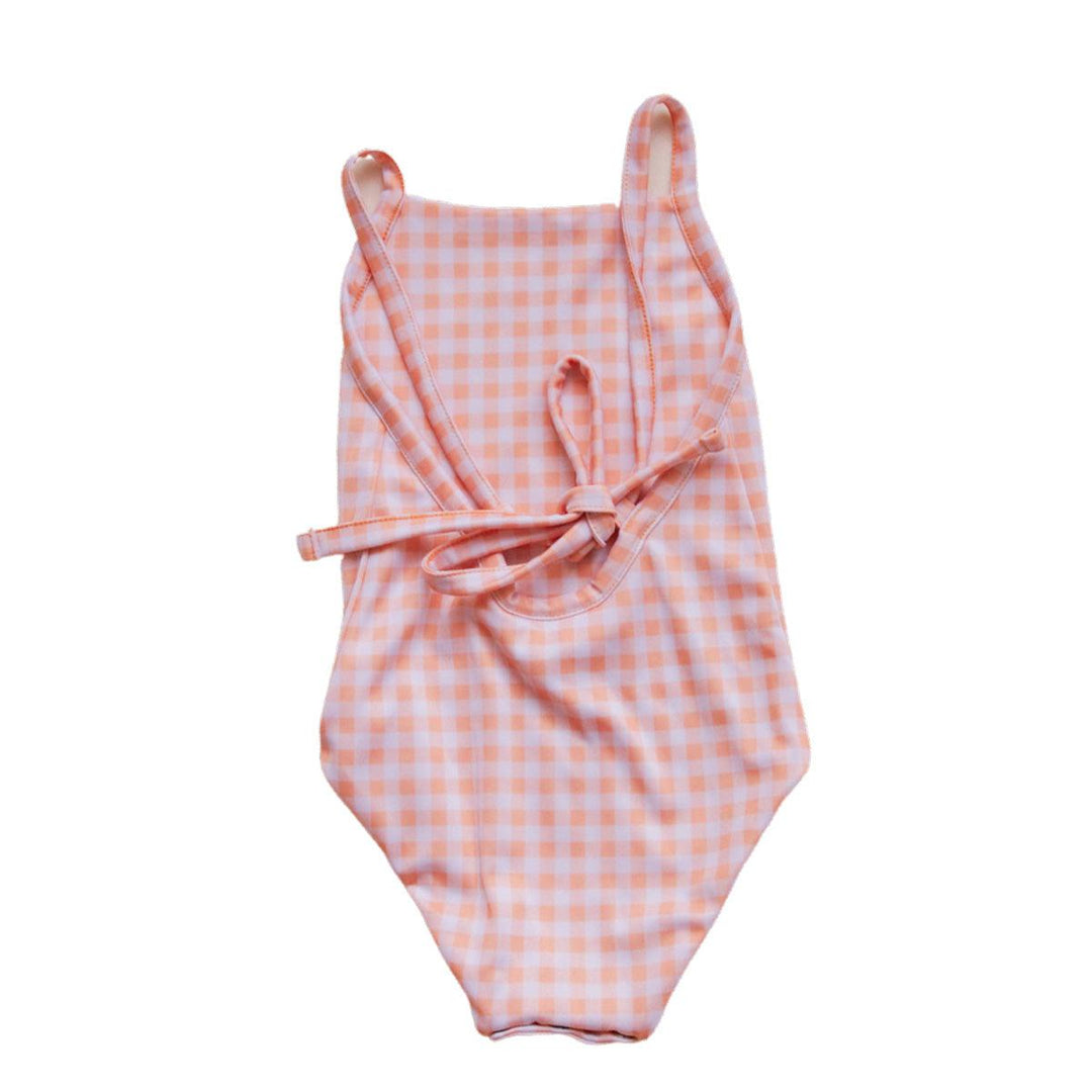 Ina Swim-Swimwear-006149-Azure and Apricot Gingham Collection - Mara One-Piece-Apricot Gingham-6m-Rela-X JP