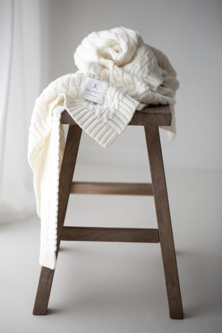 100% Merino Wool Warm Blanket 80 x 100